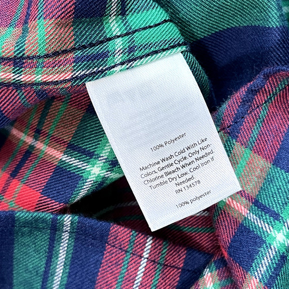 Women's Button Front Colorful Plaid Vineyard Vines Shirt 2 - Picture 7 of 7